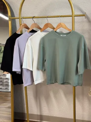 Alex's Drop Shoulder Everyday Basic Tee