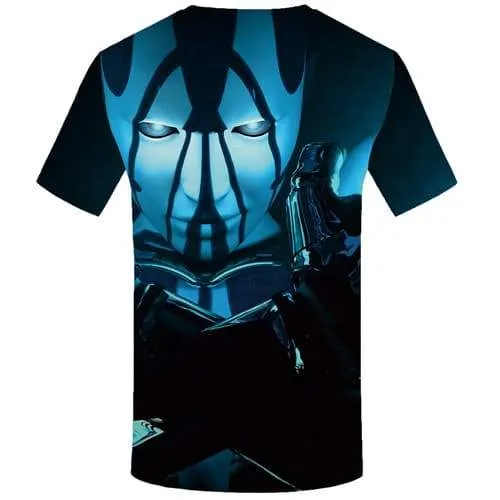 Alien T-shirt Men Metal T-shirts Graphic Black Tshirts Casual Gothic T shirts Funny Cosplay Tshirts Novelty Short Sleeve Fashion