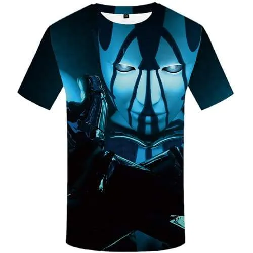 Alien T-shirt Men Metal T-shirts Graphic Black Tshirts Casual Gothic T shirts Funny Cosplay Tshirts Novelty Short Sleeve Fashion