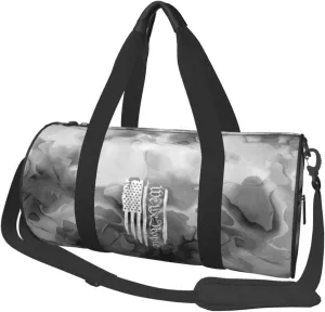 American Flag We The People Constitution Convertible Garment Bag with Shoulder Strap, Carry on Garment Duffel Bag for Men Women - Rolling Foldable for Travel Luggage Bags (Black)