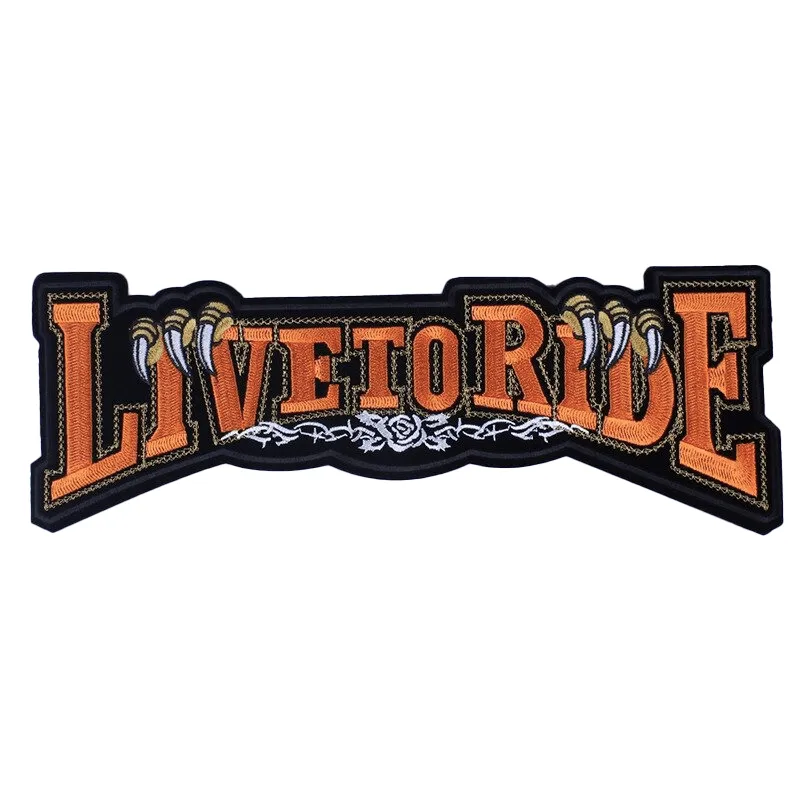 America's Highway Iron-On Patches For Jackets / Large Embroidered Biker Patches For Clothes