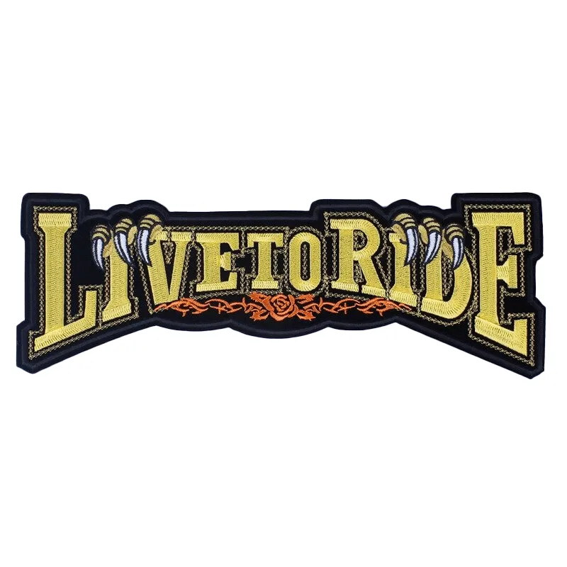 America's Highway Iron-On Patches For Jackets / Large Embroidered Biker Patches For Clothes