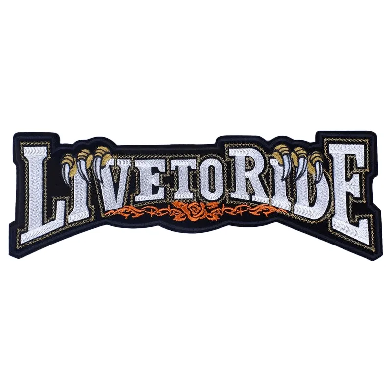 America's Highway Iron-On Patches For Jackets / Large Embroidered Biker Patches For Clothes