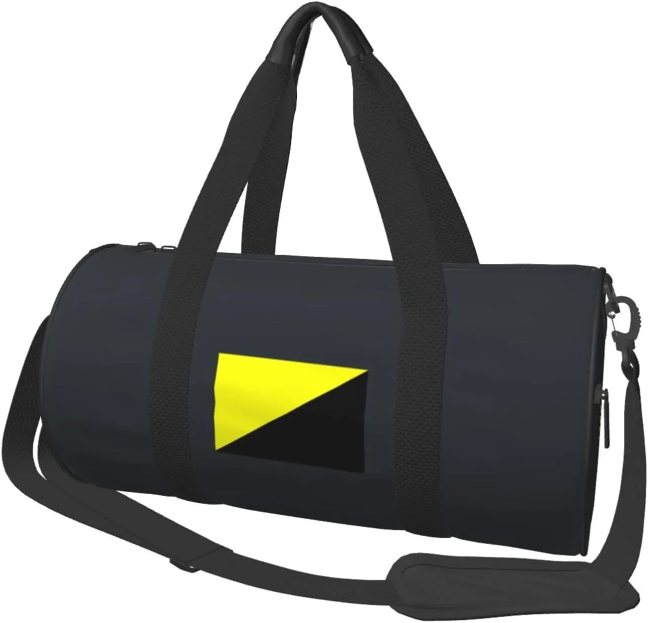 Ancap Flag Convertible Garment Bag with Shoulder Strap, Carry on Garment Duffel Bag for Men Women - Rolling Foldable for Travel Luggage Bags (Black)