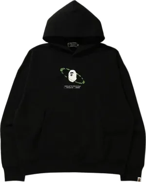 BAPE Universe Ape Loose Fit Pullover Hoodie Black, black