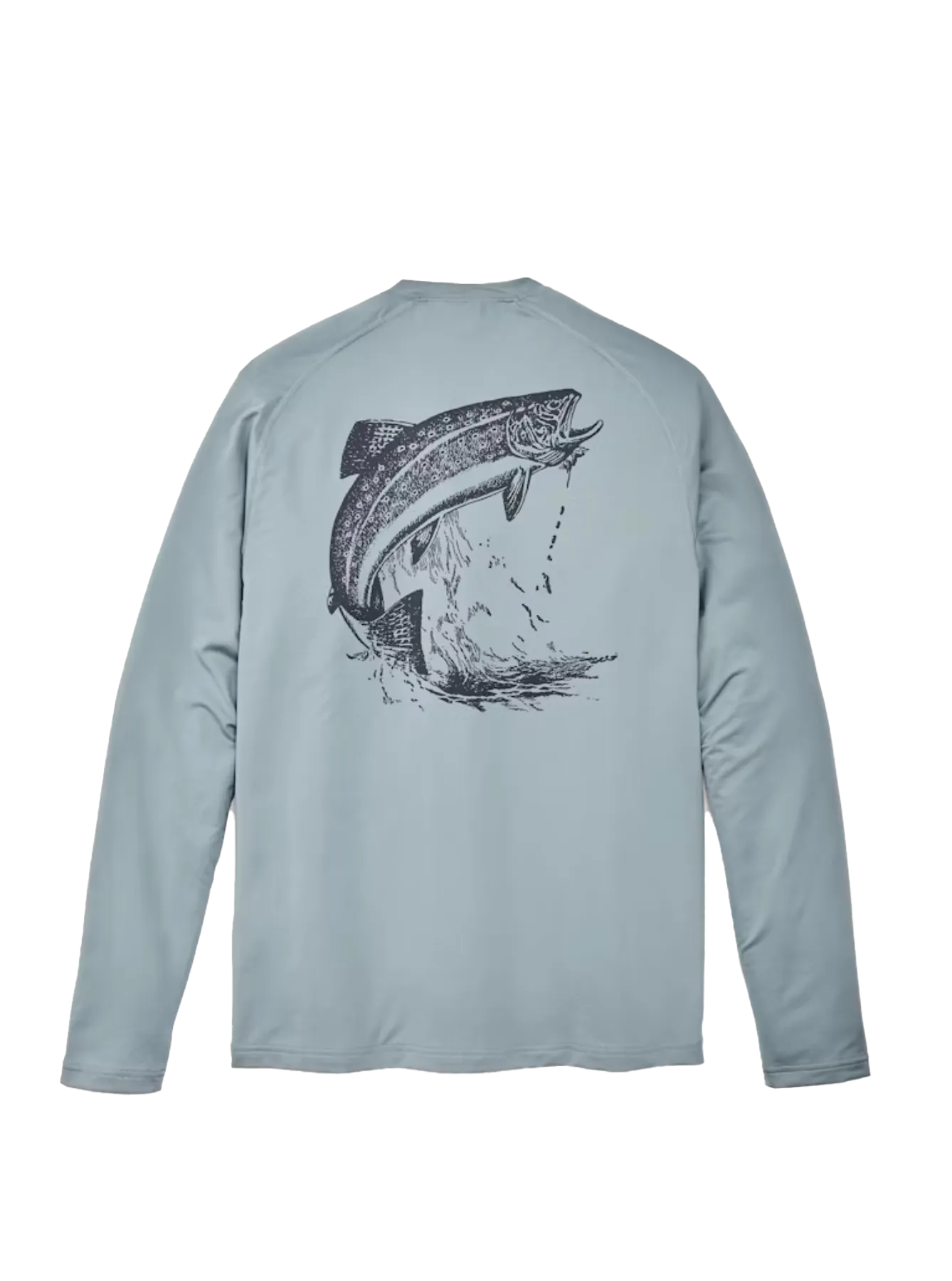 Barrier Perf LS T-Shirt Lead Fish