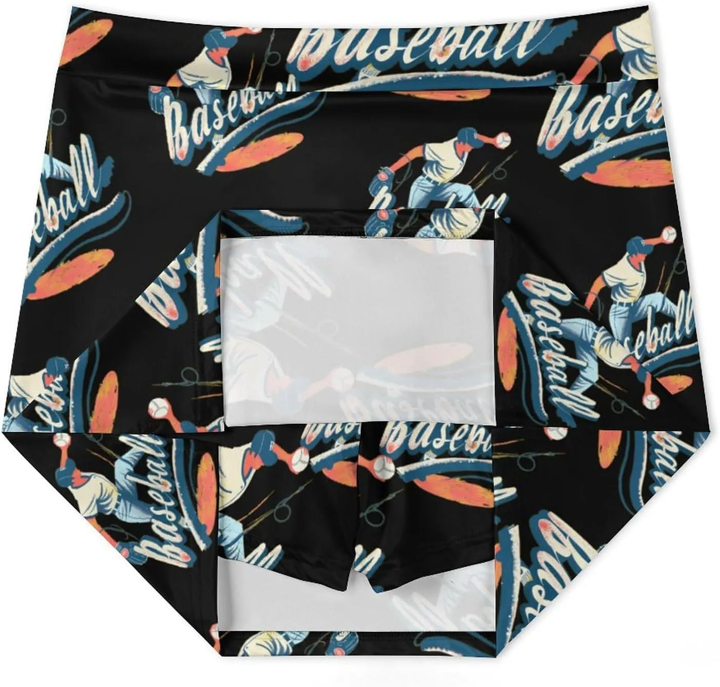 Baseball Game Day Women's Skort Athletic Skirt Golf Skorts A-line Skirts with Built-in Shorts Pockets