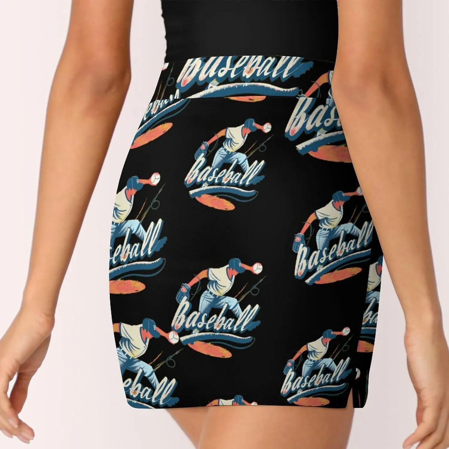 Baseball Game Day Women's Skort Athletic Skirt Golf Skorts A-line Skirts with Built-in Shorts Pockets