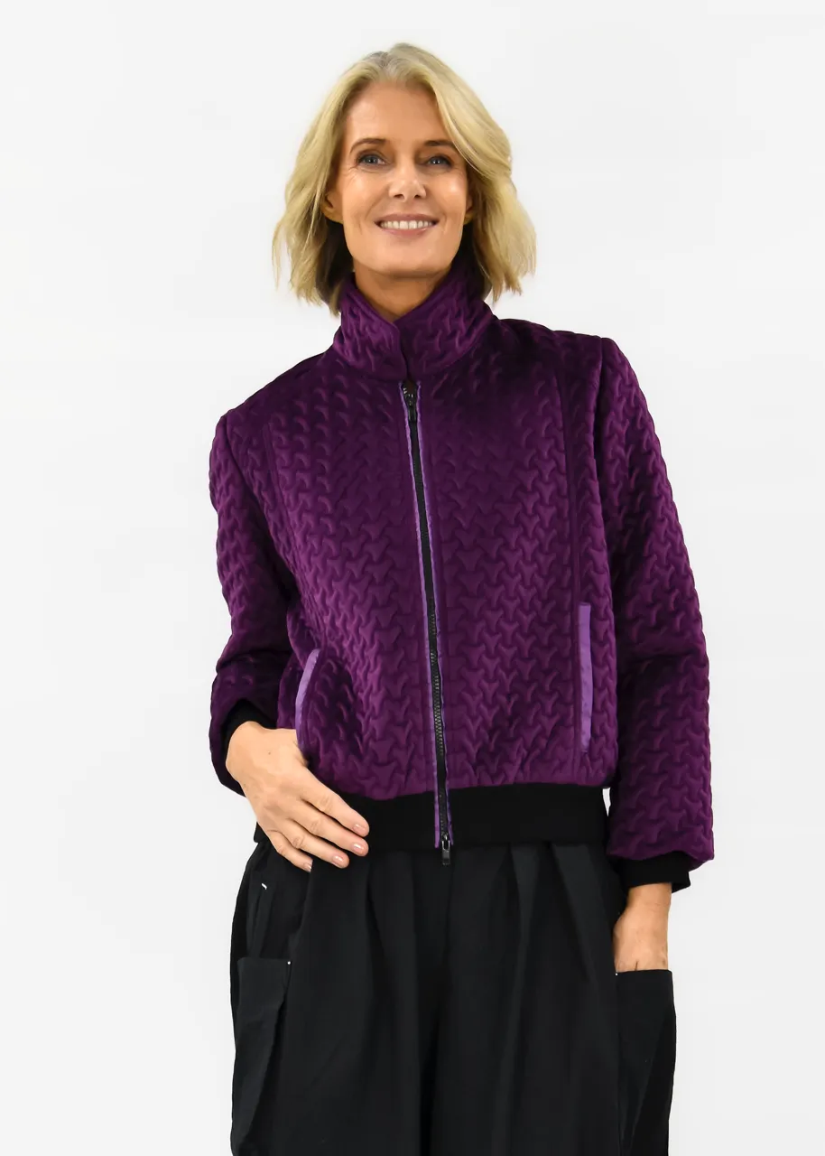 Blizzard Quilted Velvet Jacket