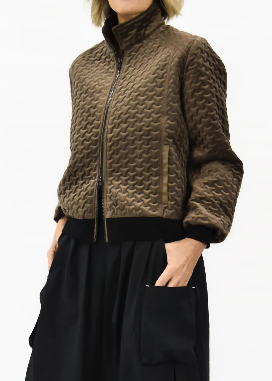 Blizzard Quilted Velvet Jacket