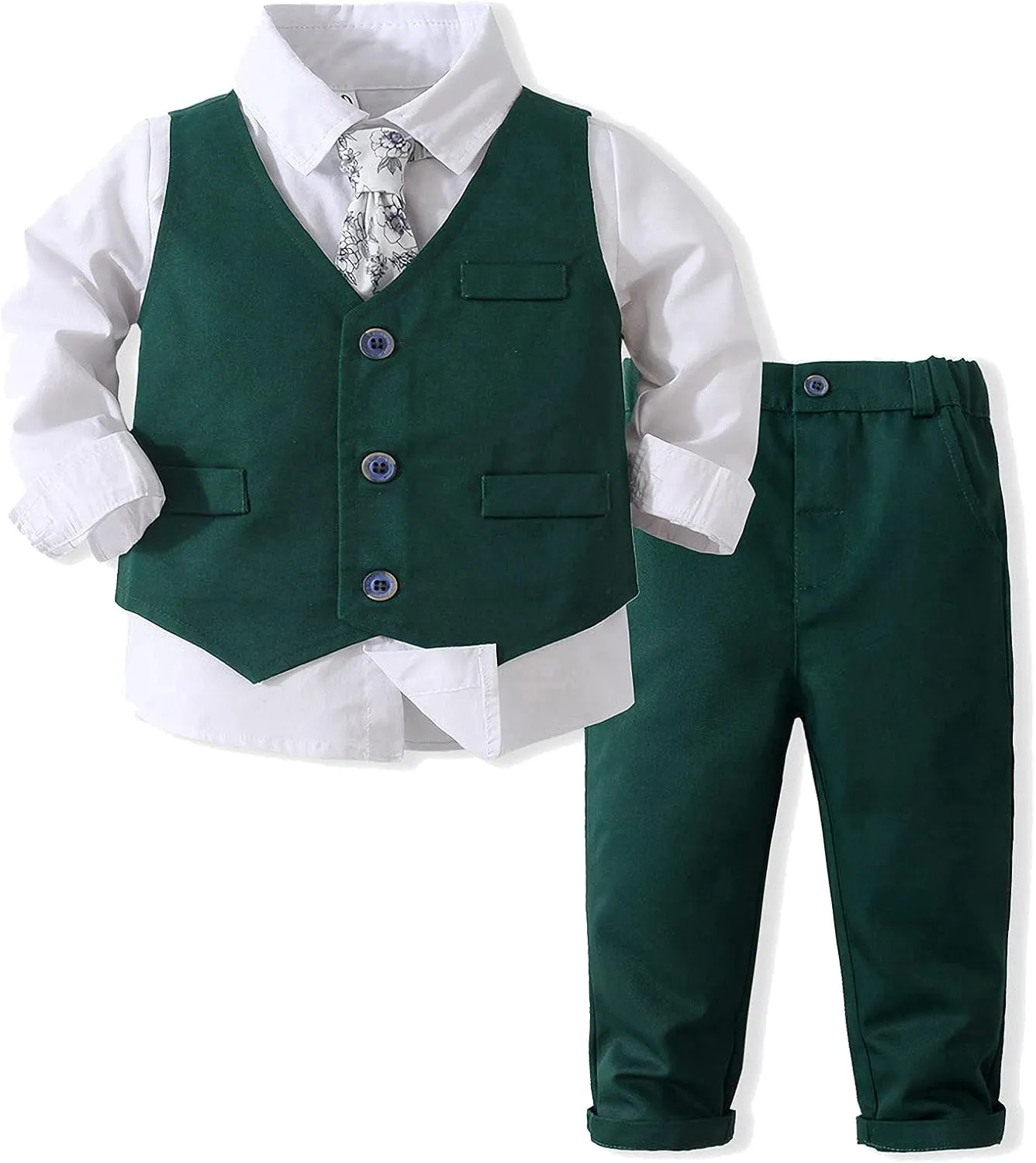 Boys Suits Kid Pants and Vest SetFormal Dress for Toddler Wedding Outfits