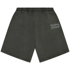 Broken Planet Basics Shorts - Washed Soot Black