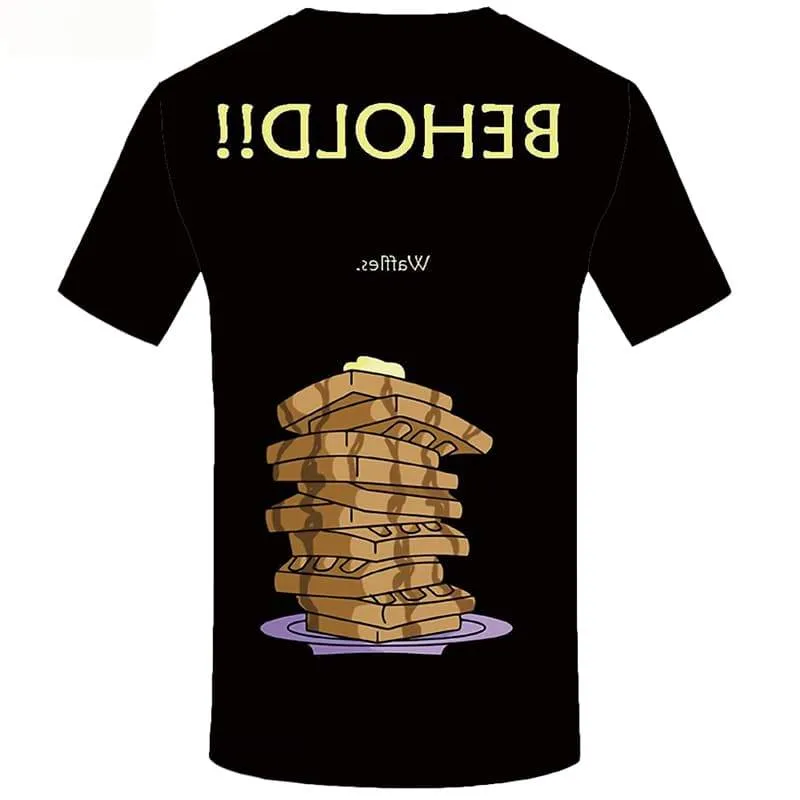 Burger T shirts Men Food Tshirt Anime Behold Tshirts Cool Black Tshirts Novelty Short Sleeve summer Mens New Streetwear Big Size