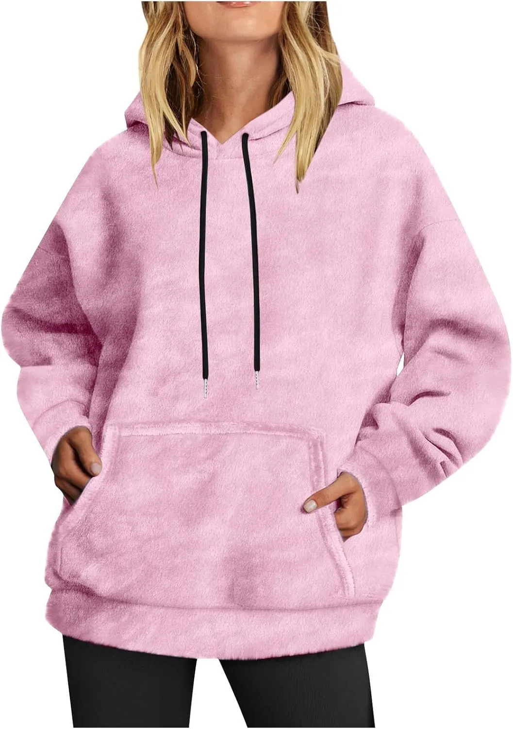 Ceboyel Women Trendy Fall Hoodies 2023 Oversized Sweatshirt Loose Fit Fleece Cute Sweater Casual Outfits Clothes