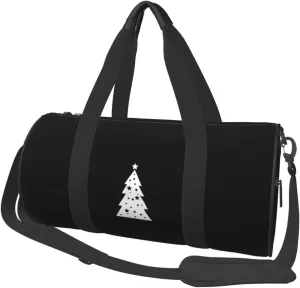 Christmas Tree Convertible Garment Bag with Shoulder Strap, Carry on Garment Duffel Bag for Men Women - Rolling Foldable for Travel Luggage Bags (Black)