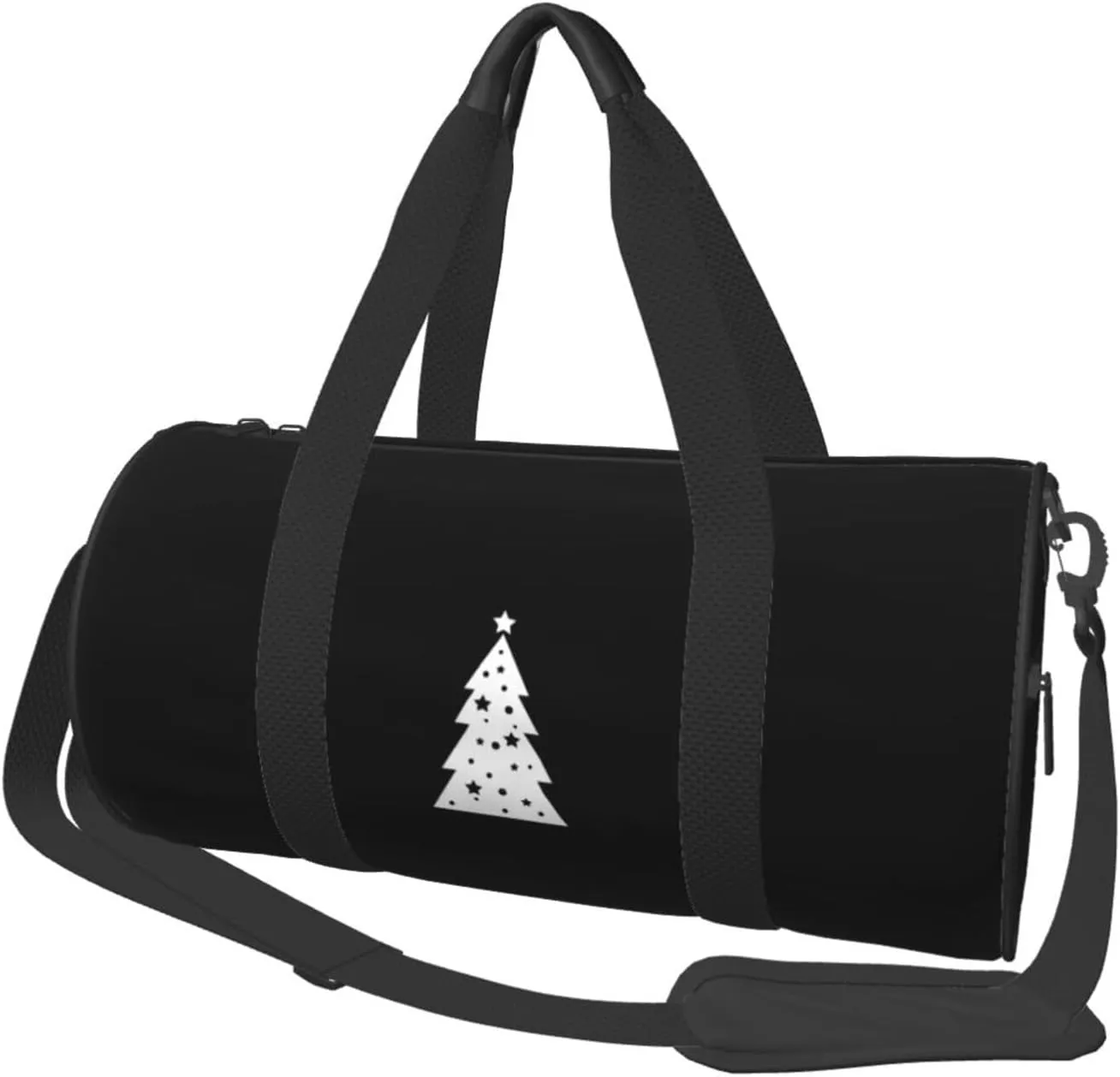 Christmas Tree Convertible Garment Bag with Shoulder Strap, Carry on Garment Duffel Bag for Men Women - Rolling Foldable for Travel Luggage Bags (Black)
