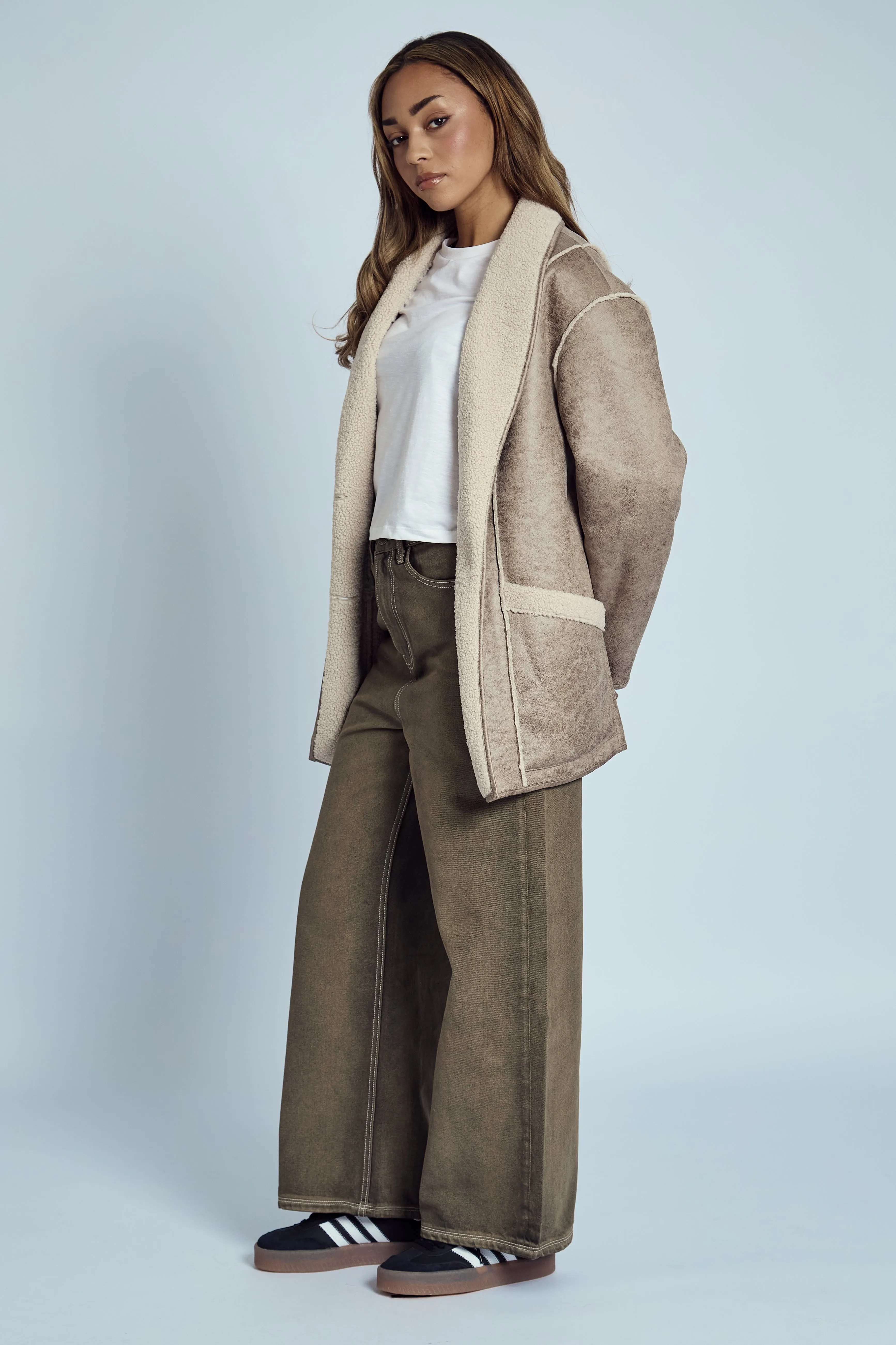 CLAINE VINTAGE AVIATOR JACKET