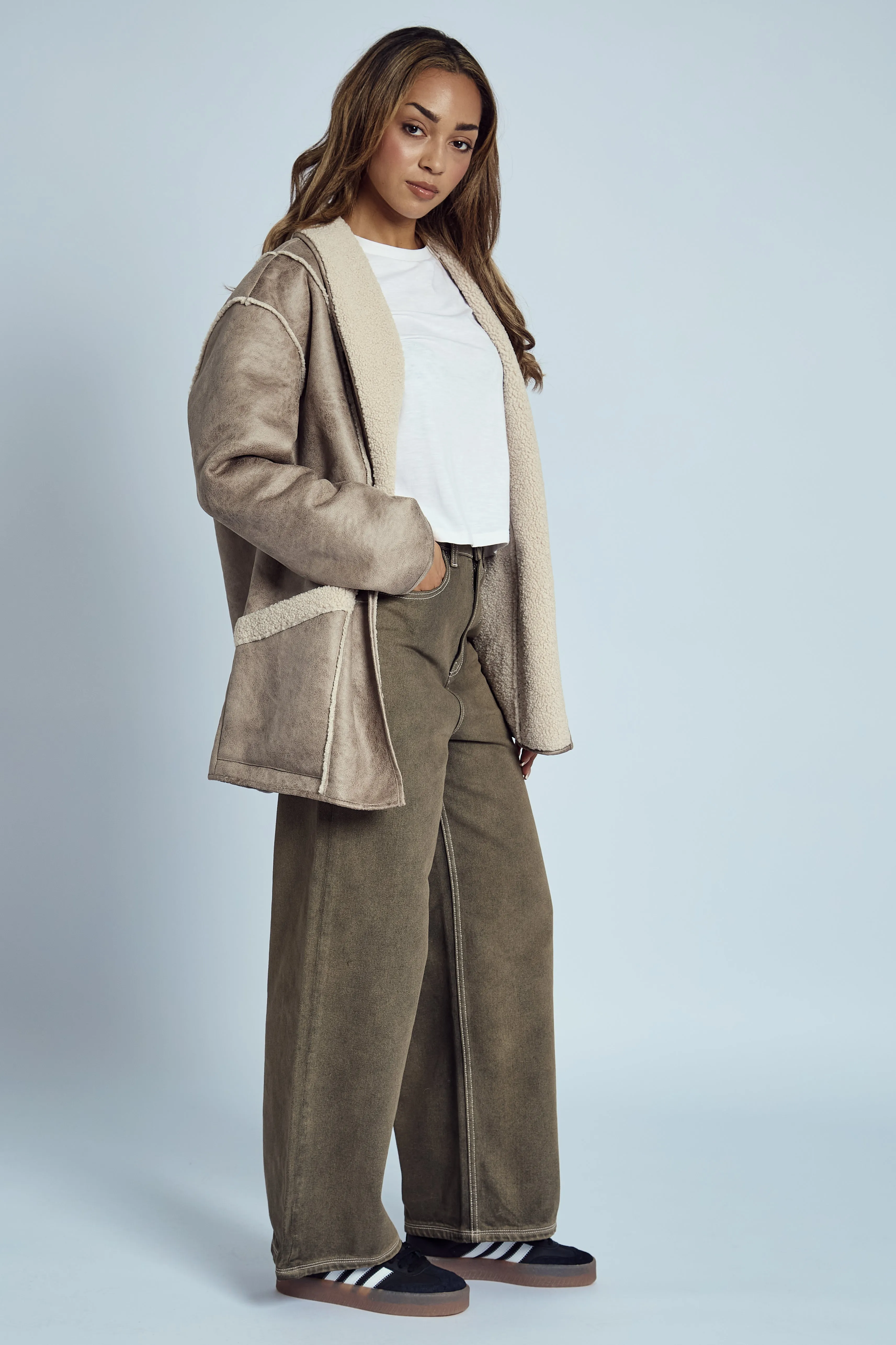 CLAINE VINTAGE AVIATOR JACKET