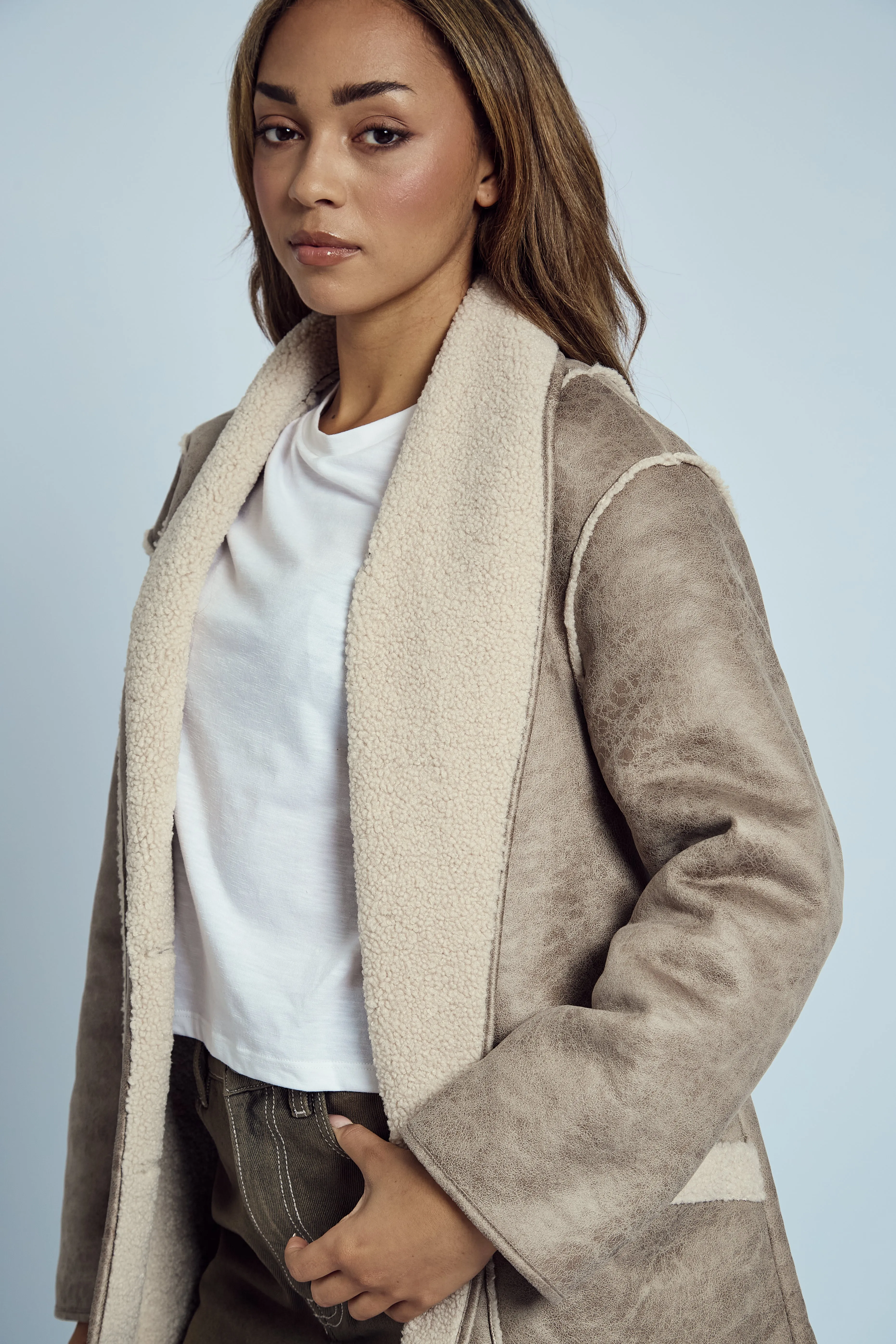 CLAINE VINTAGE AVIATOR JACKET