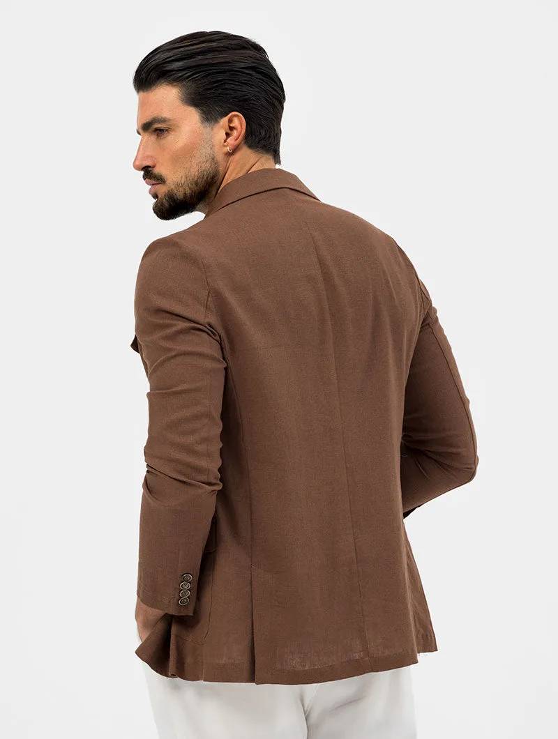 CLAYTON JACKET IN BROWN