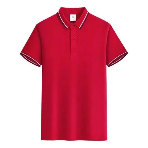 Customized LOGO Polo T-Shirt Men Summer Men's
