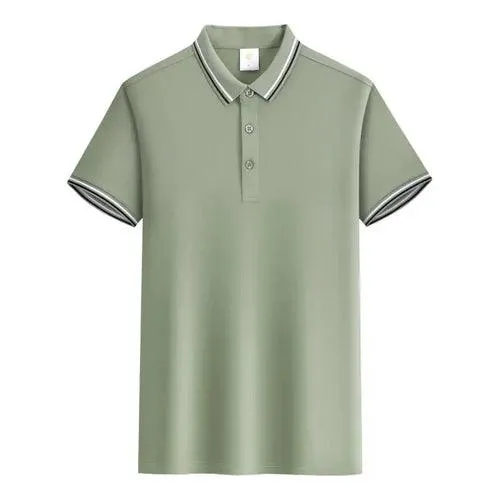 Customized LOGO Polo T-Shirt Men Summer Men's