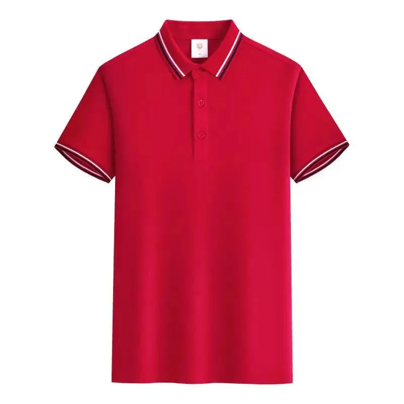 Customized LOGO Polo T-Shirt Men Summer Men's