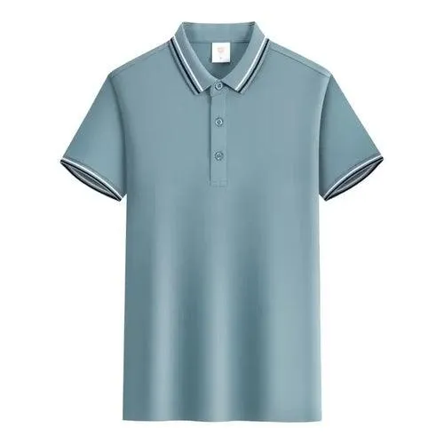 Customized LOGO Polo T-Shirt Men Summer Men's