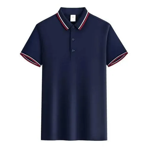Customized LOGO Polo T-Shirt Men Summer Men's
