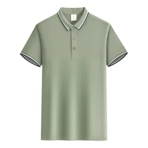Customized LOGO Polo T-Shirt Men Summer Men's