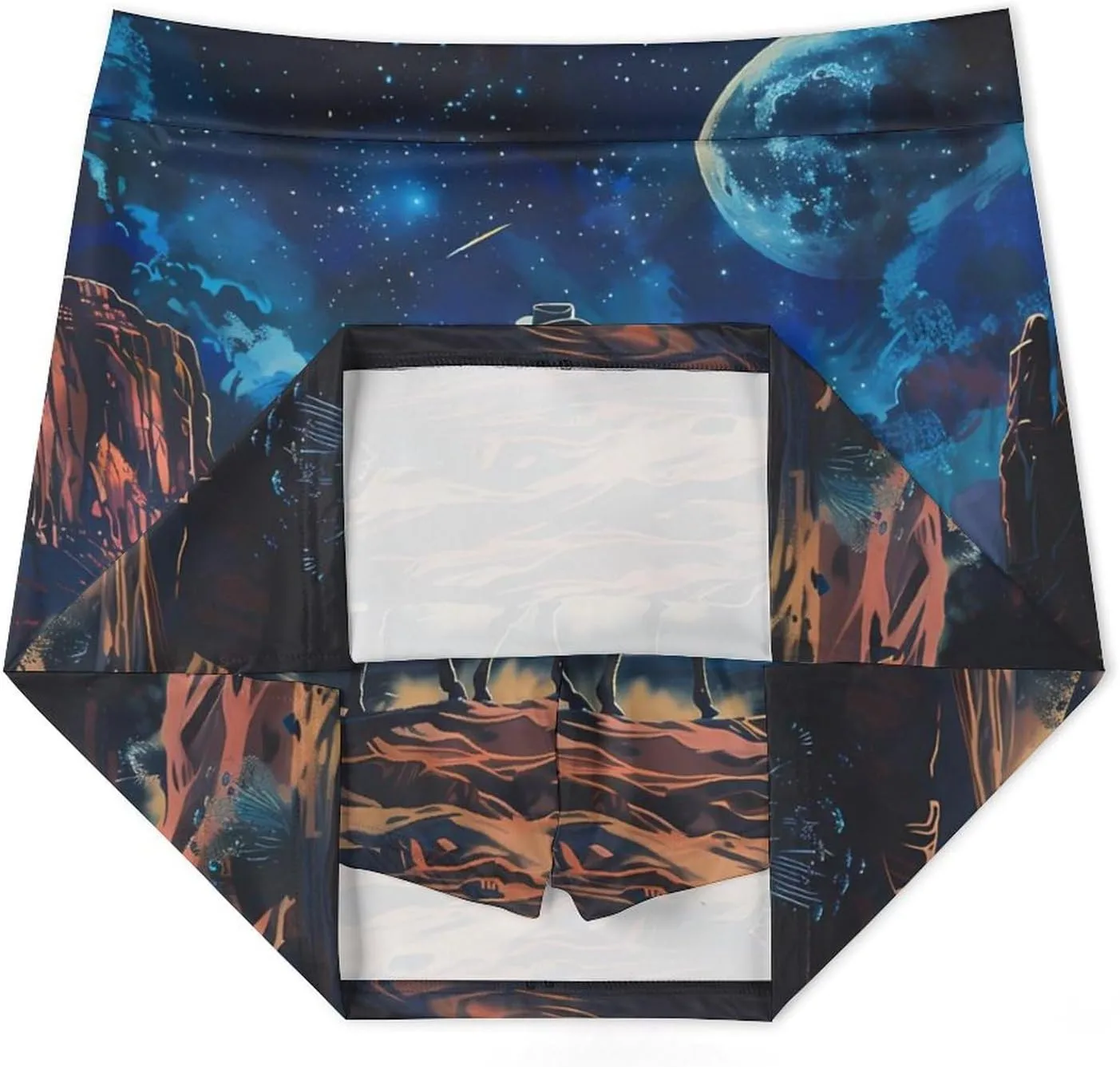 Desert Night Denim Boy Women's Skort Athletic Skirt Golf Skorts A-line Skirts with Built-in Shorts Pockets