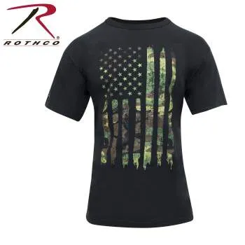 Distressed US Flag Athletic Fit T-Shirt