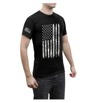 Distressed US Flag Athletic Fit T-Shirt