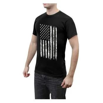 Distressed US Flag Athletic Fit T-Shirt