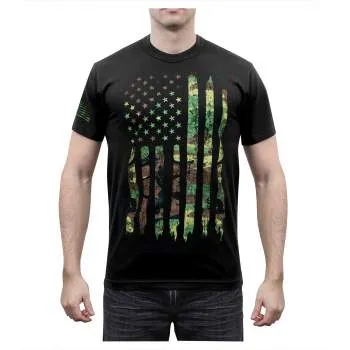 Distressed US Flag Athletic Fit T-Shirt