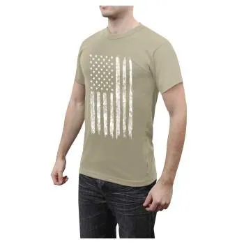 Distressed US Flag Athletic Fit T-Shirt