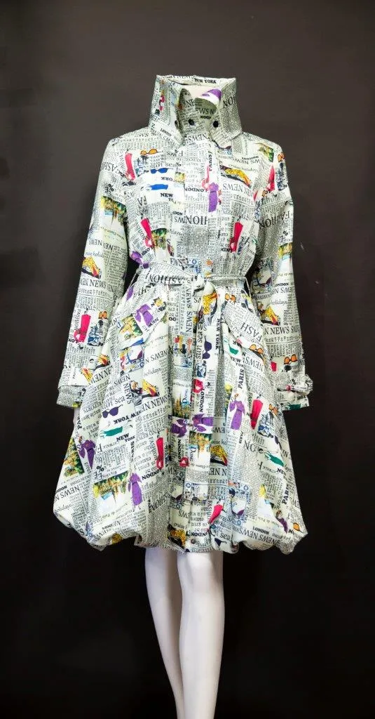 Duppinoni Bubble Print Coat Dress