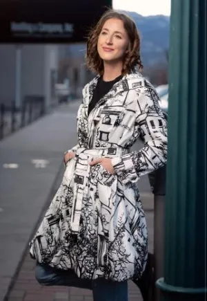 Duppinoni Bubble Print Coat Dress