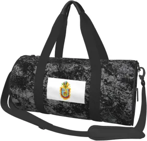 Flag of Guerrero Convertible Garment Bag with Shoulder Strap, Carry on Garment Duffel Bag for Men Women - Rolling Foldable for Travel Luggage Bags (Black)