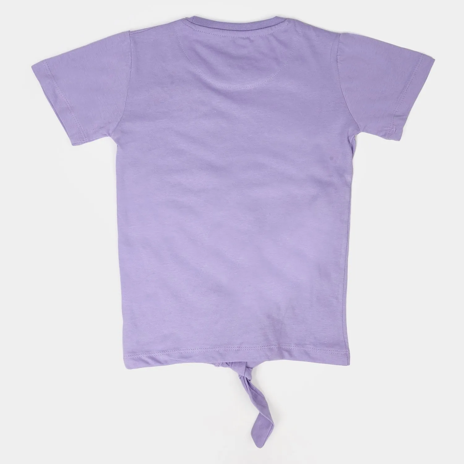 Girls Cotton T-Shirt Lovely - Purple