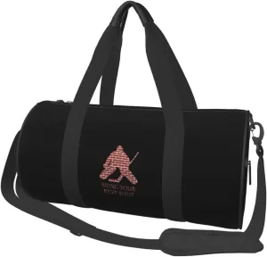 Hockey Goalie Convertible Garment Bag with Shoulder Strap, Carry on Garment Duffel Bag for Men Women - Rolling Foldable for Travel Luggage Bags (Black)