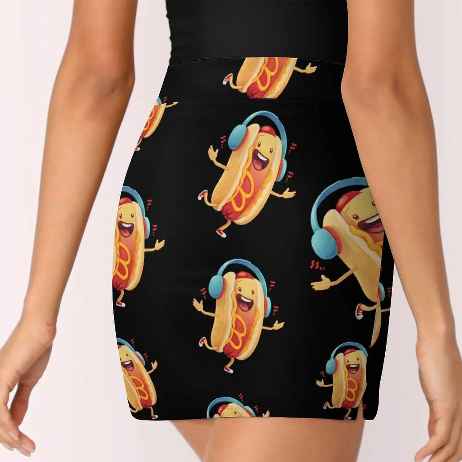 Hot Dog Music Artist Women's Skort Athletic Skirt Golf Skorts A-line Skirts with Built-in Shorts Pockets