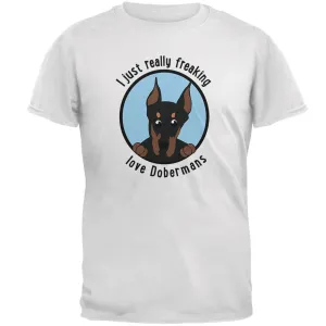I Just Love Dobermans Mens Soft T Shirt
