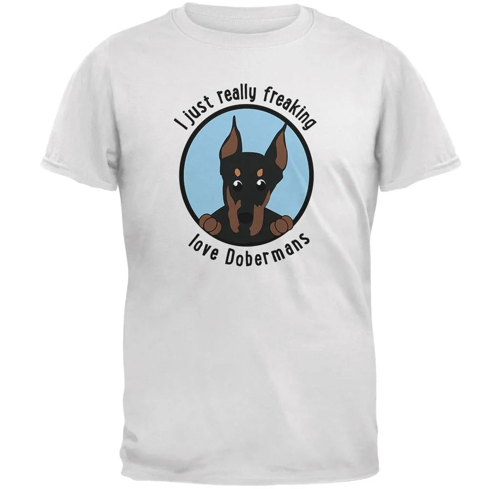 I Just Love Dobermans Mens Soft T Shirt