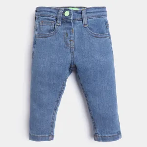 Infant Girls Denim Pant Basic F-23-LIGHT BLUE