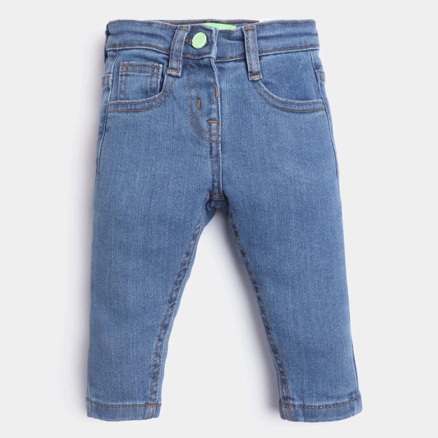 Infant Girls Denim Pant Basic F-23-LIGHT BLUE