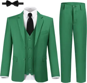 JPF Boy's Formal Suit Set Slim Fit Kids Tuxedo Suits for Wedding Teen Toddler Boy Dress Suit Outfit