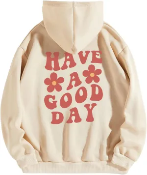 KIEKIECOO Graphic Hoodies With Designs for Teen Girls Aesthetic Cute Oversized Fall Sweatshirts Love Never Fails for Women