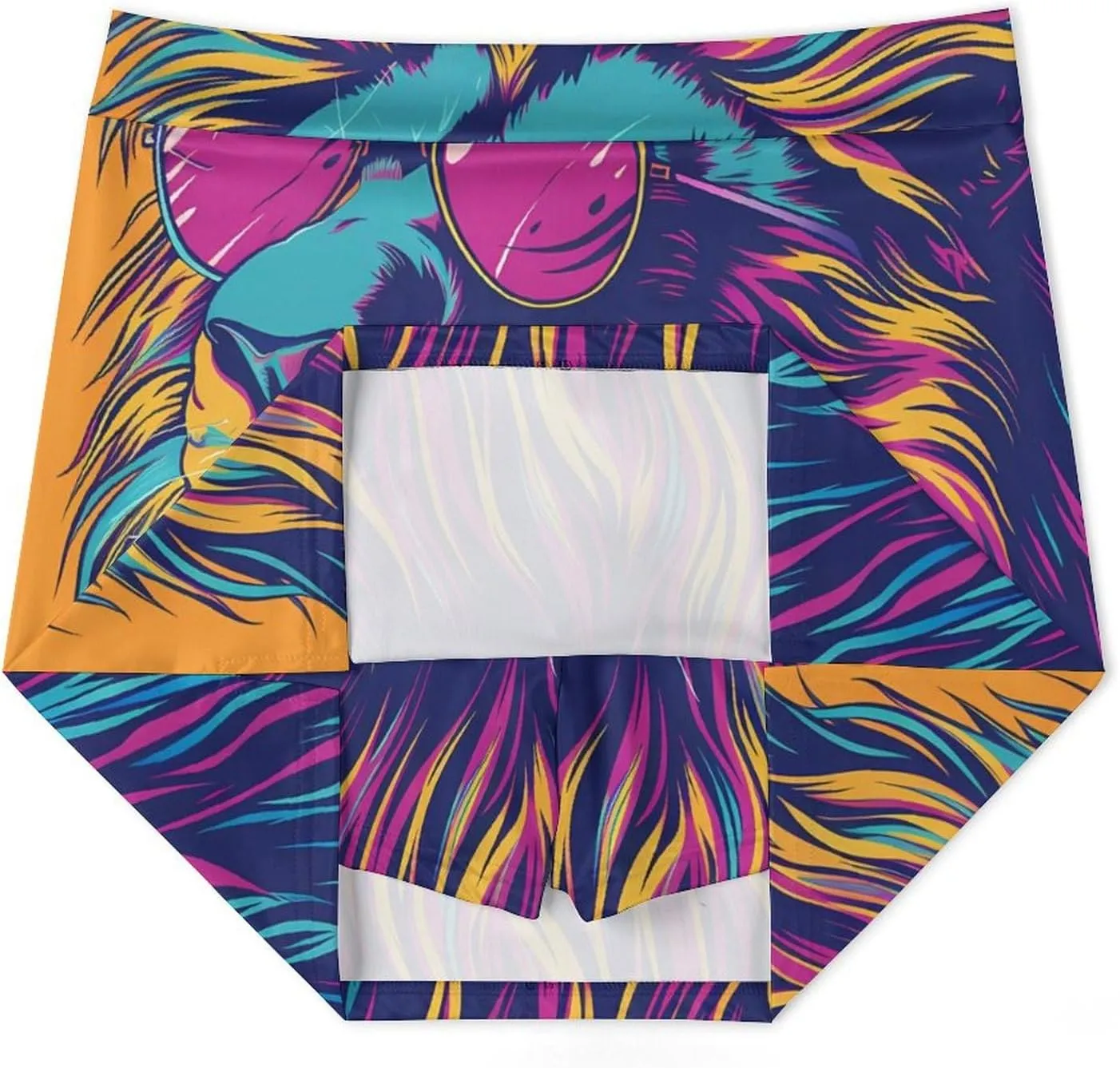 Lion Colorful Aesthetics Women's Skort Athletic Skirt Golf Skorts A-line Skirts with Built-in Shorts Pockets