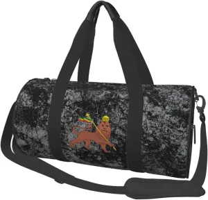 Lion of Judah Emblem of The Convertible Garment Bag with Shoulder Strap, Carry on Garment Duffel Bag for Men Women - Rolling Foldable for Travel Luggage Bags (Black)